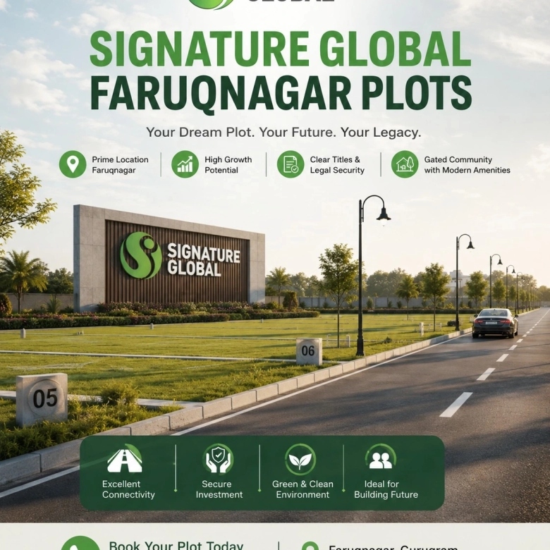 Modern residential plotted development in Faruqnagar with premium lifestyle and excellent connectivity.